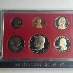 1981-S U.S. Mint Proof set with Susan B. Anthony Dollar